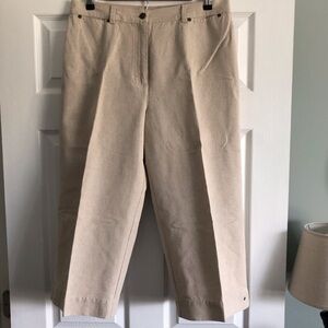 Vintage Jones Wear sport tan Linen - cotton blend pants in size 12